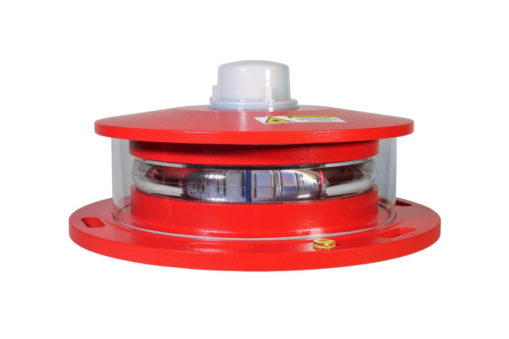 Obstruction light from a side view.